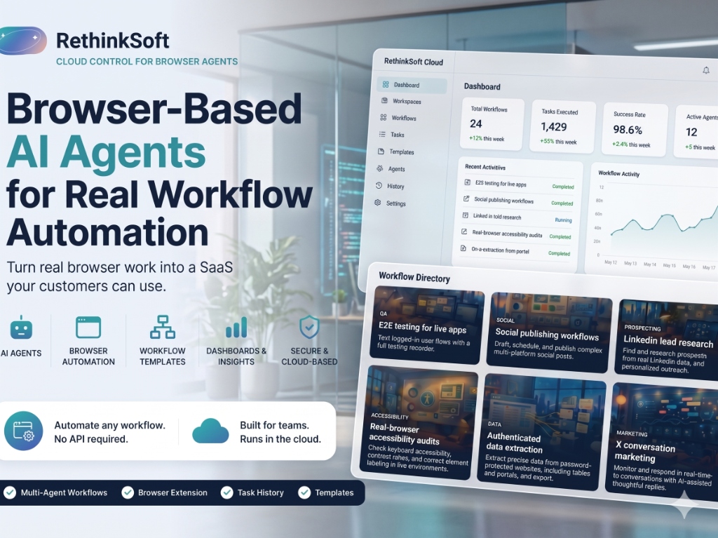 Rethinksoft Browse - Browser-Based AI Agents for Workflow Automation preview